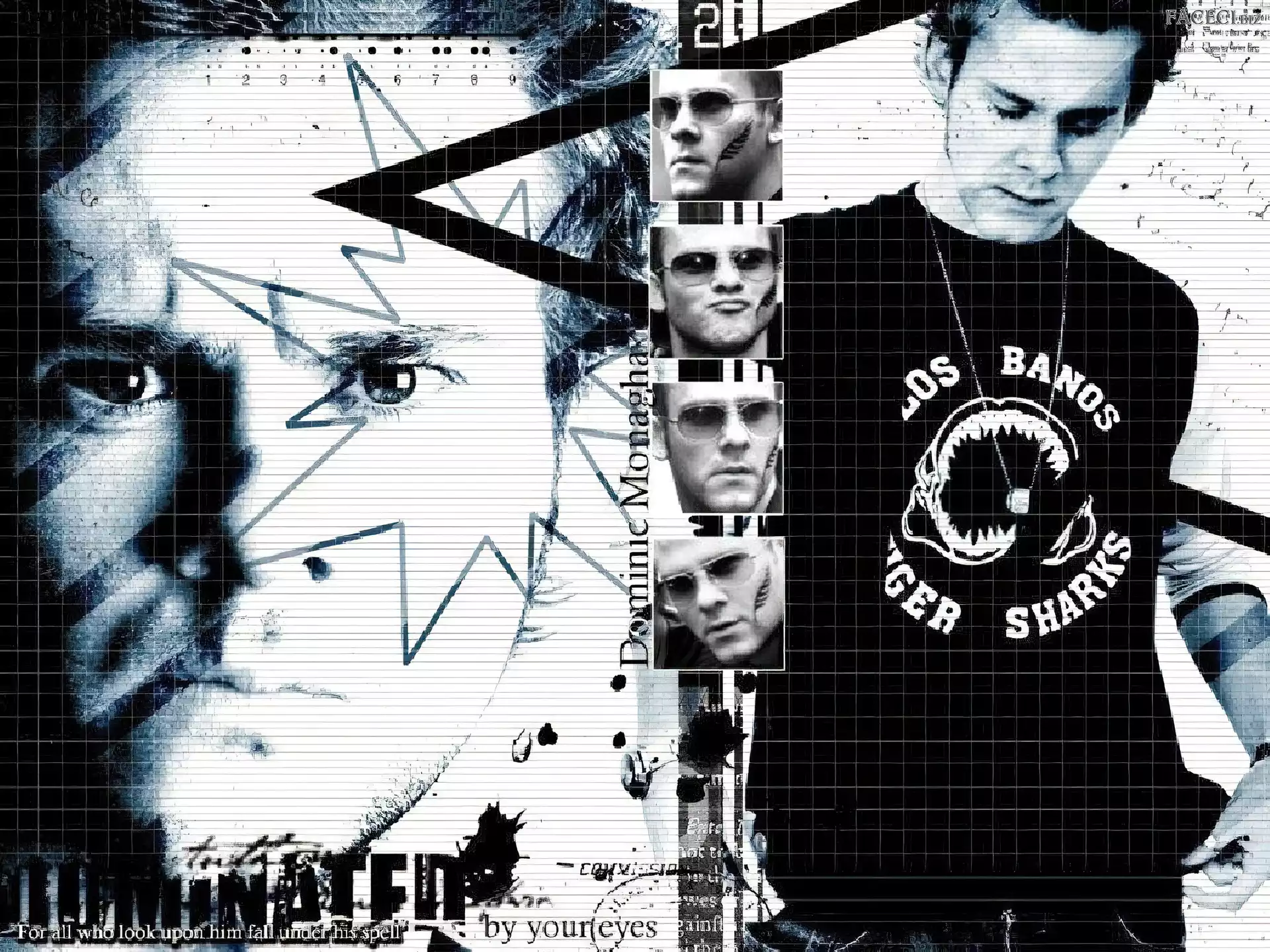 napisy, Dominic Monaghan, t-shirt